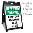 Custom Reserved Parking Standing Floor Sign