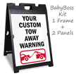 Custom Tow Away Warning Standing Floor Sign