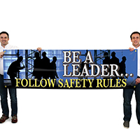 Be a Leader…Follow Safety Rules Banner