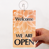 Be Back / Welcome We Are Open Sign