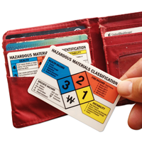Hazardous Materials NFPA Guide Wallet Card