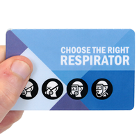 Choose The Right Respirator Bi-Fold Safety Wallet Card