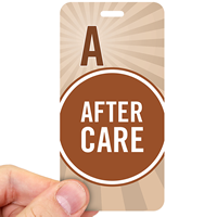 After Care Polka Dot Design Pass Backpack Tag