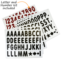 Kit of letters and numbers is included in the sign bundle