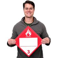 Combustible DOT Tagboard Placard
