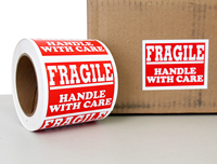 Fragile Handle Care Red Label