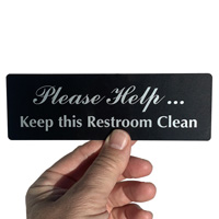 Please Help Keep Restroom Clean Sign