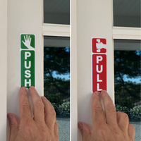 DiamondPlate™ Anodized Door Signs 