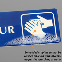 Please Wash Your Hands Diamond Plate Door Sign