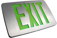 Thin Die-Cast Aluminum Exit Sign