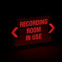 Recording Room In Use Exit Sign with Battery