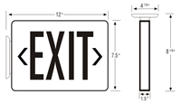 LED Double Faced Exit Sign