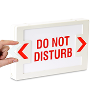Do Not Disturb LED Exit Sign with Battery Backup