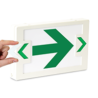 Right Arrow Symbol LED Exit Sign with Battery Backup
