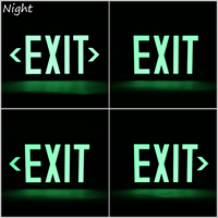 1 Sided, Green Background. Glowing letters