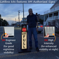 Lot Full And Enter Two-Sided Lotboss Portable Sign Kit