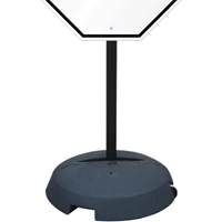 Tip n' Roll Portable Sign Base and Pole - 4ft. Tall