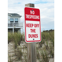 Keep Off The Dunes No Trespassing Sign