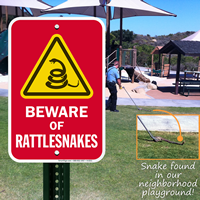 Beware Of Rattlesnakes Sign