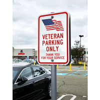 Veteran Parking Only Sign