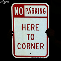 No Parking  Here To Corner Sign
