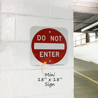 DO NOT ENTER Aluminum Property Sign