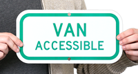 VAN ACCESSIBLE Aluminum ADA Handicapped Sign