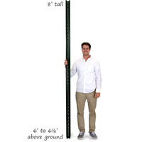 High Strength U-Channel Sign Post - 8' tall