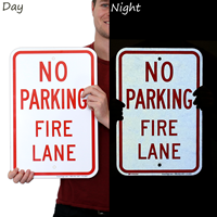 NO PARKING FIRE LANE Sign