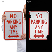 No Parking Aluminum Sign