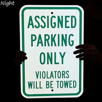 Assigned Parking Violators Towed Sign
