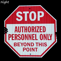 STOP: Authorized personnel only beyond this point sign