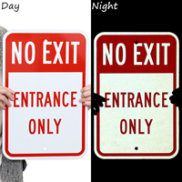No Exit Entrance Sign