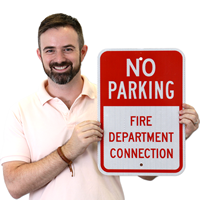 No Parking - Fire Department Connection Sign