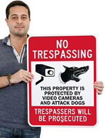 No Trespassing Trespassers Will Be Prosecuted Sign