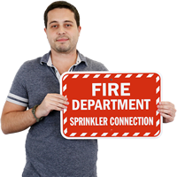 Fire Department Connection Sprinkler Sign