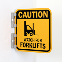 Caution Watch For Forklifts Sign (with Graphic)