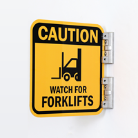 Caution Watch For Forklifts Sign (with Graphic)