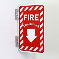 Fire Extinguisher Sign (with Bottom Down Arrow)