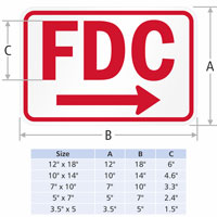 Fdc With Right Arrow Sign