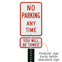YOU WILL BE TOWED Sign
