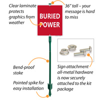 Buried Power Sign