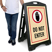 Do Not Enter A-Frame Sidewalk Sign Kit