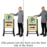 Parking Sidewalk Sign Kit