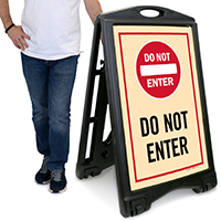 Do Not Enter Sidewalk Sign Kit