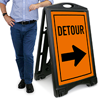 Detour Sidewalk Sign Kit