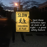 Slow children at play sign