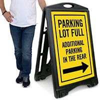 Parking Full Additional Parking Sidewalk Sign