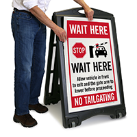 Allow Vehicle in Front To Exit Sign