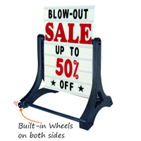 2 Sided Rolling Swinger Changeable Message Board Sign